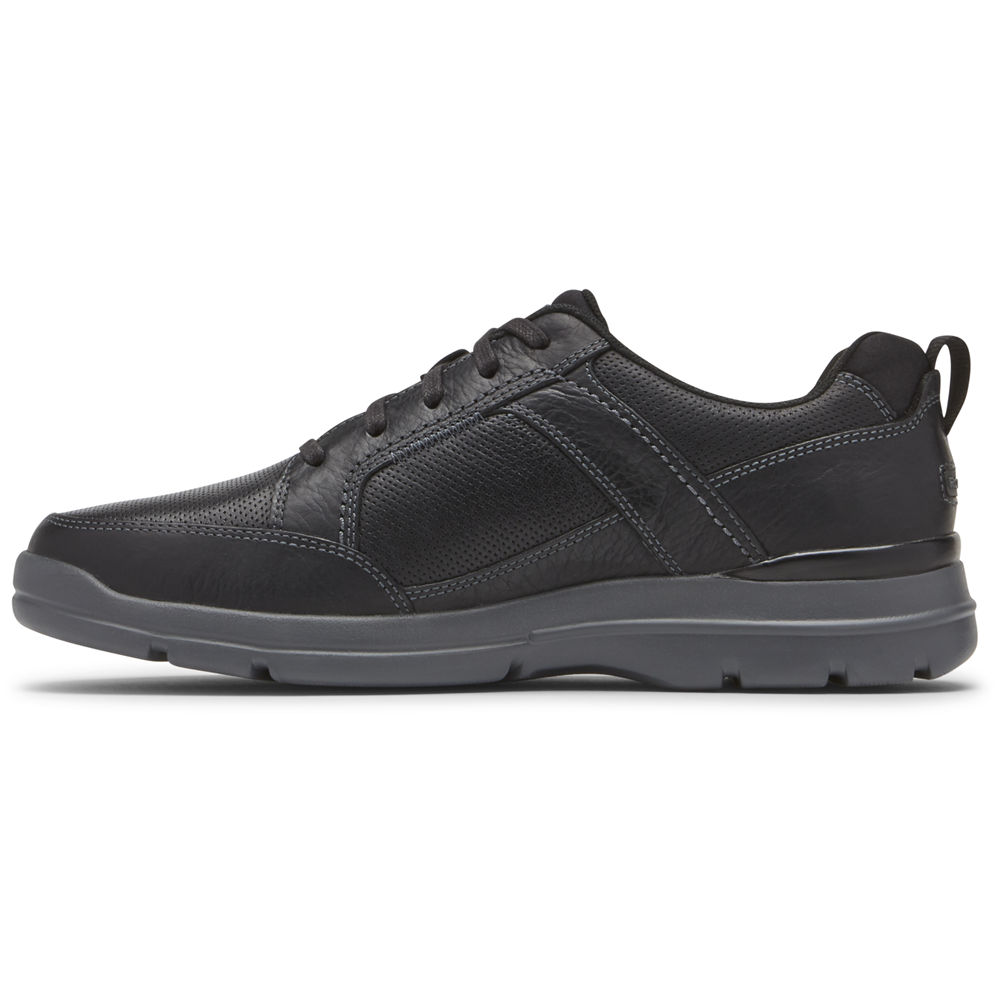 Rockport Singapore Mens Sneakers - City Edge Lace-Up Black - TM8749506